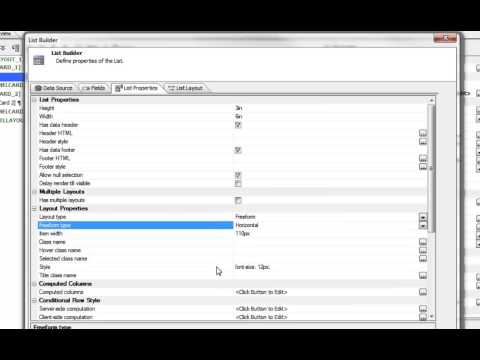 AA List Control - Horizontal Scrolling