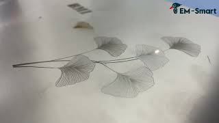 Sketch Drawing Flowers with Fiber Laser EM-Smart Nova