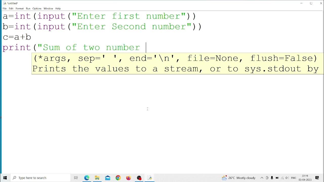 sum of two numbers in python | sum of two numbers in python user input ...