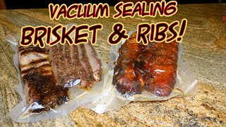 SDSBBQ  Smoking and Vacuum Sealing Brisket and Baby Back Ribs For Travel