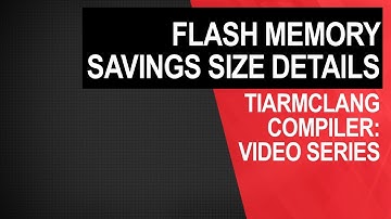 tiarmclang compiler: flash memory savings size details