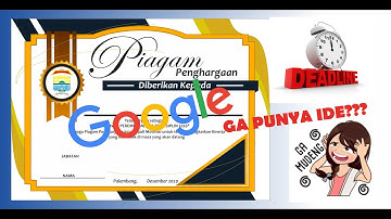 CorelDraw - Cara membuat Sertifikat / Piagam menggunakan Refrensi dari Google dengan CorelDraw X7