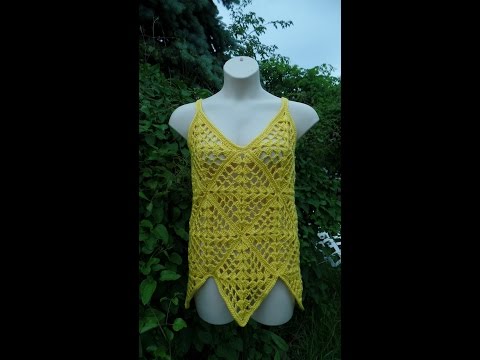 CROCHET How To #Crochet Ladies Womens Summer Top Shirt Blouse Crochet #TUTORIAL #236 LEARN CROCHET