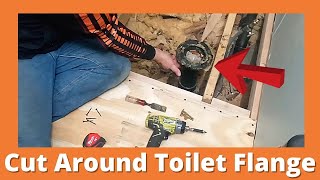 How To Cut Plywood Around Toilet Flange