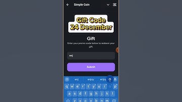 Simple coin gift code | 24 December | Simplecoin gift code Video |