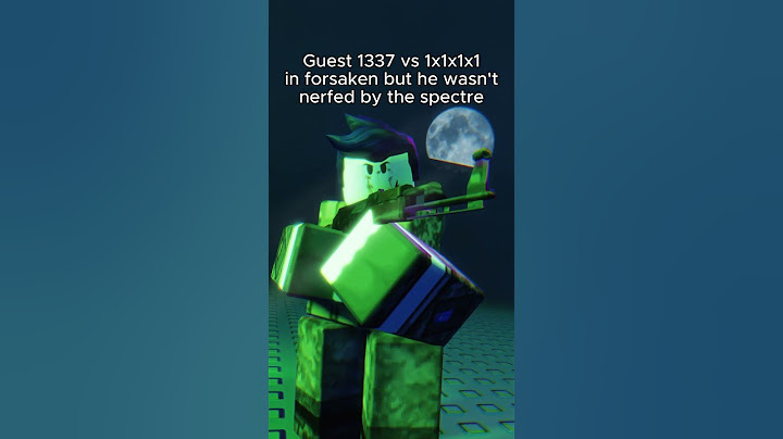 What if Guest 1337 WASN'T nerfed Roblox Forsaken Animation #forsaken #roblox #robloxshorts