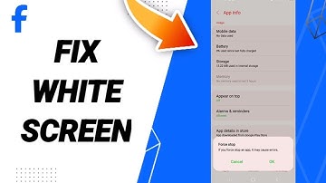 How To Fix White Screen On Facebook Lite App 2023