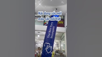 In cờ công ty bảo hiểm, in cờ lưỡi liềm, cờ bãi biển, có kèm giá treo cờ hình lưỡi liềm #inco #reels