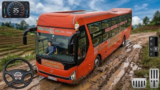 🚌 BUSSID Vietnam Sleeper Bus Gameplay - Extreme Mud Road Driving Challenge with FUTA Bus 🔥 screenshot 2