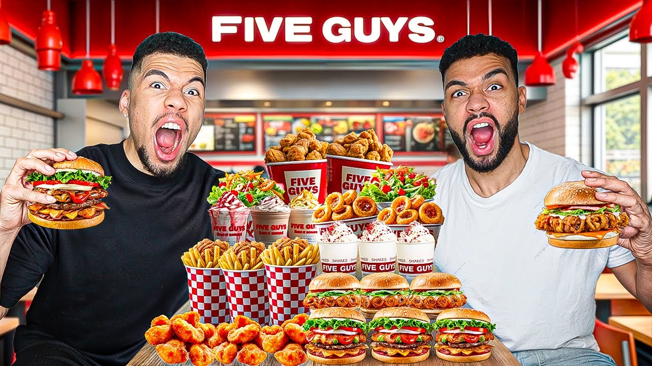 WIR ESSEN ALLES VON FIVE GUYS !!!