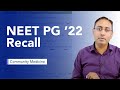 Exam Recall Series NEET PG 22   Community Medicine