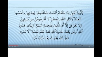 Ahmed Suleiman أحمد سليمان Surah At Talaq 065 سورة الطلاق