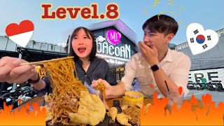 ORANG KOREA MAKAN MIE Gacoan IBLIS LEVEL 8🔥🇮🇩 | Introducing Indonesian food to Korean men