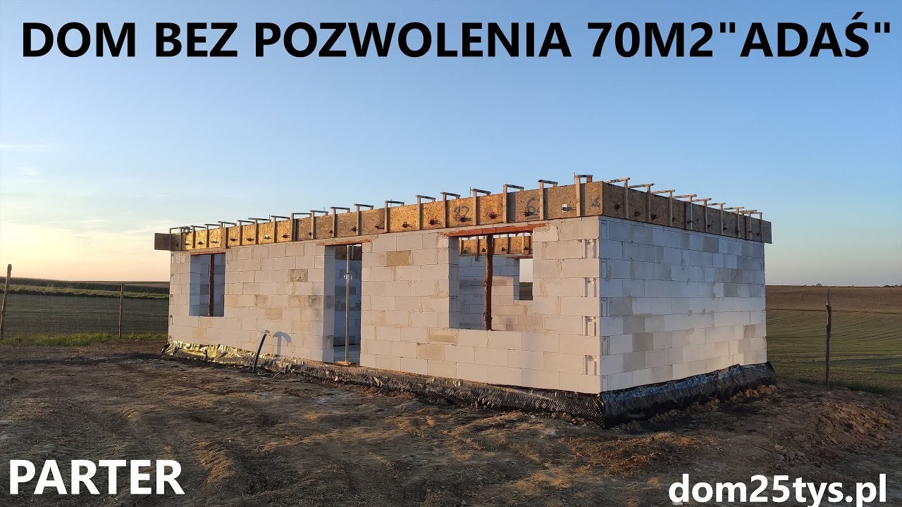 DOM BEZ POZWOLENIA 70M2 