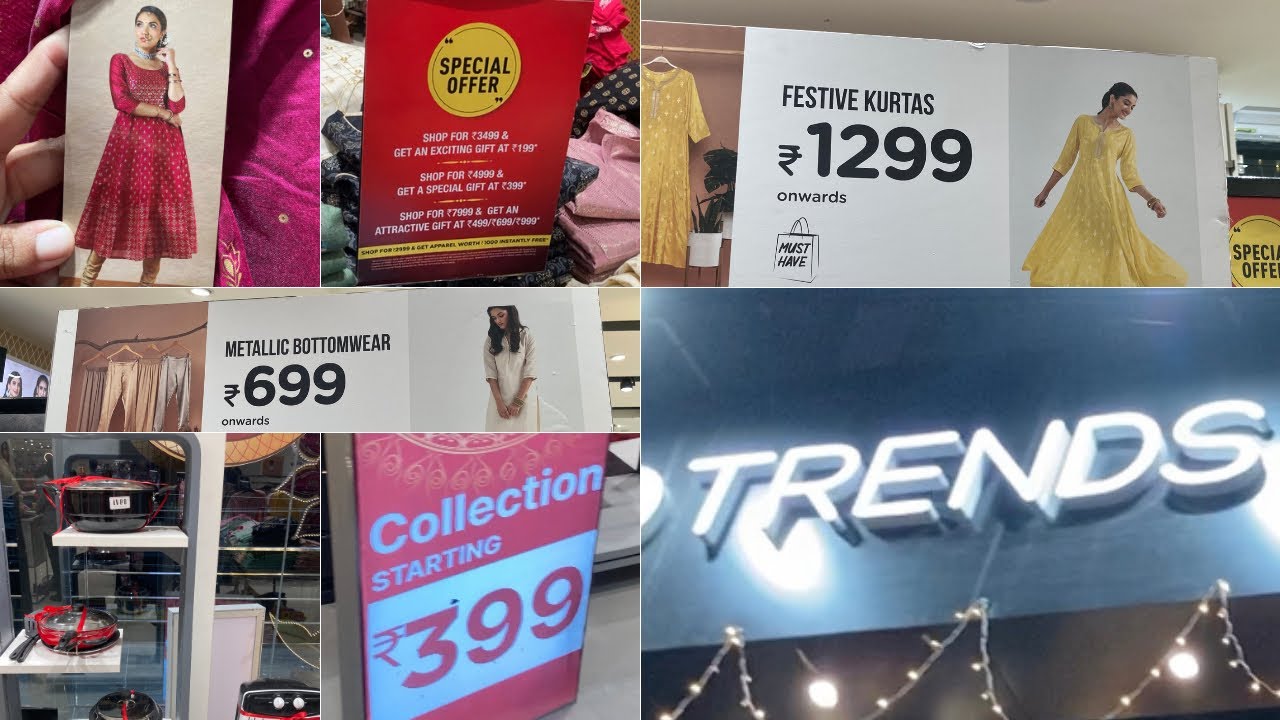 Diwali Collections at Trends Trends BB Kulam Madurai Festive wear