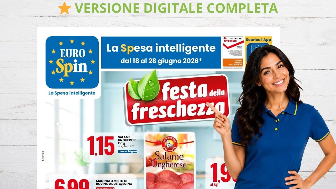 Volantino Eurospin dal 18 al 28 Giugno 2026 #anteprima