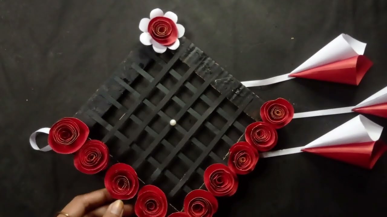 Easy and Quick Paper Wall Hanging Craft  // A4 sheet wall decor  // Car...