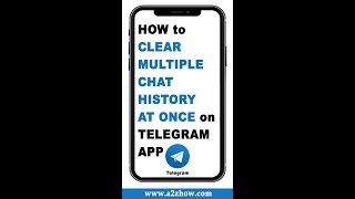 How to Clear Multiple Chat History at Once on Telegram App shorts