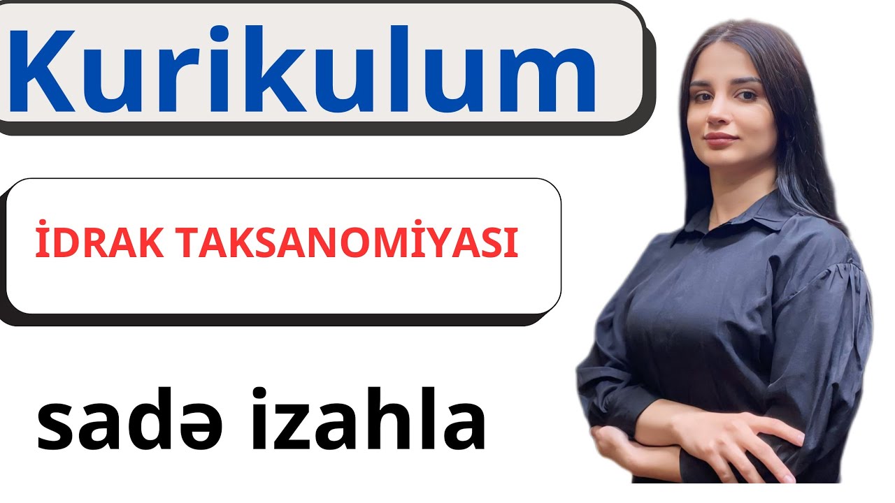 İDRAK TAKSONOMİYASI YENİ İZAH