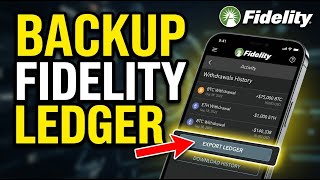How to backup a custodial withdrawal ledger for Fidelity Crypto - Detailed Guide