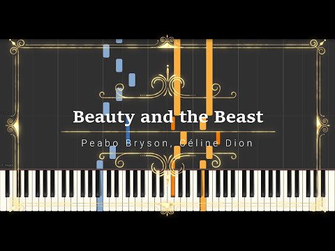 Beauty and the Beast (Sheet Music, MIDI,) - Peabo Bryson, Céline Dion