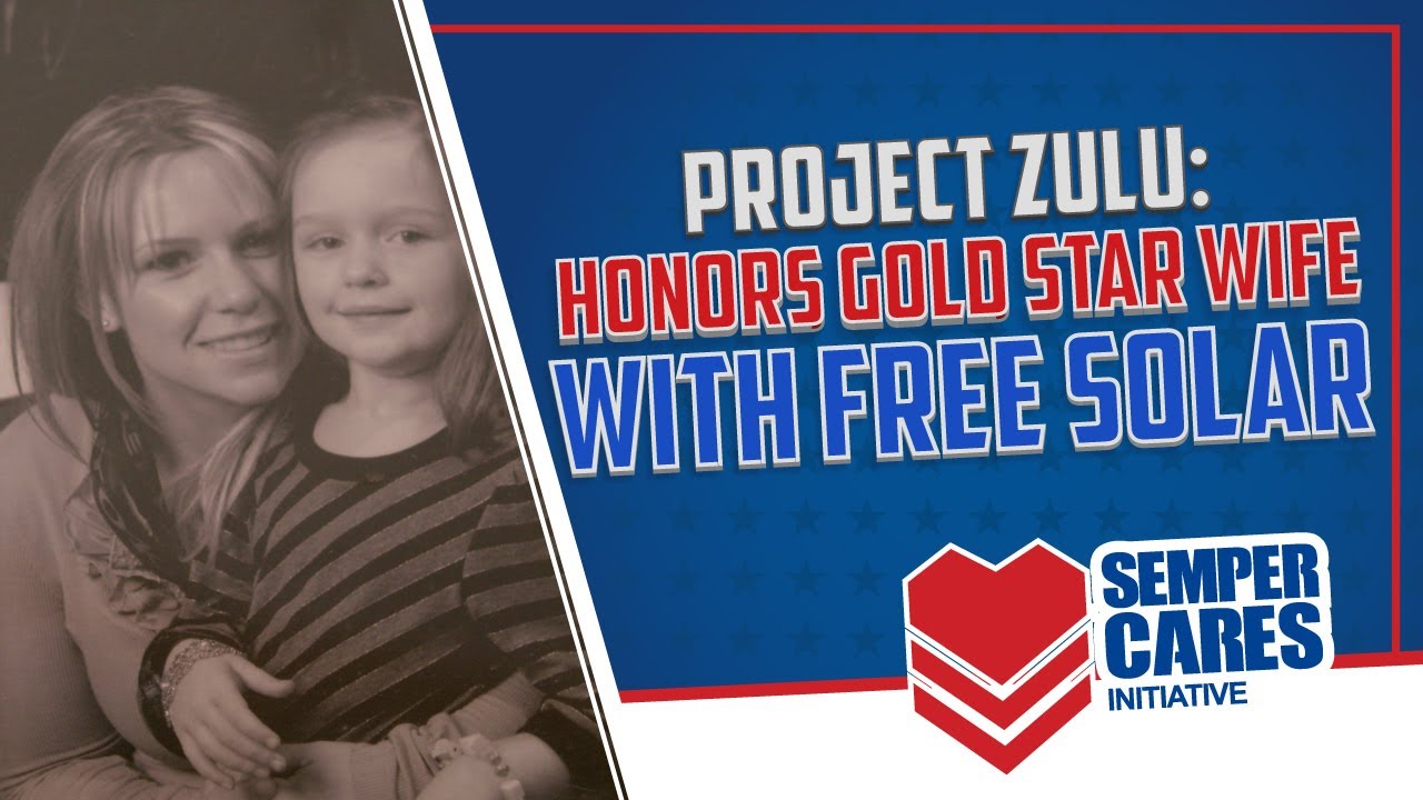 Honoring a Gold Star Spouse with Free Solar ☀️ | Semper Cares Project Zulu