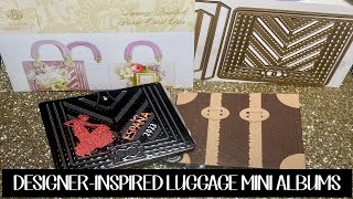 Designer Inspired Luggage Album | AG Luxury Purse Card Dies