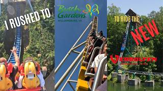 I Rushed to Busch Gardens to Ride the NEW Verbolten Forbidden Turn!