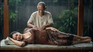 Tropical Rain Massage ASMR | Deep Relaxation & Stress Relief | No Talking