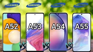 Samsung Galaxy A55 5G Vs Galaxy A54 5G Vs A53 5G Vs A52 5G