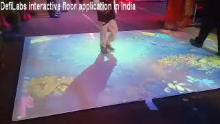 DEFILABS INTERACTIVE FLOOR APPLICATION IN INDA   WWW.DEFI-TECH.COM