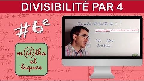 Vérifier si un nombre est divisible par 4 - Sixième