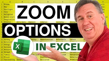 Excel - Several Fast Ways to Adjust Zoom in Excel - Episode 1295