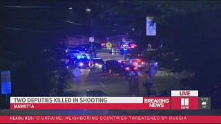 SWAT standoff in Marietta as 2 Cobb deputies shot dead while serving warrant at home