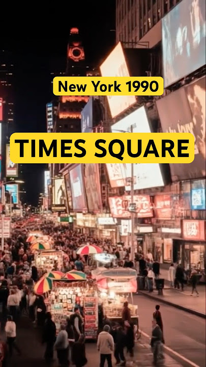 New York in 1990 : Times Square