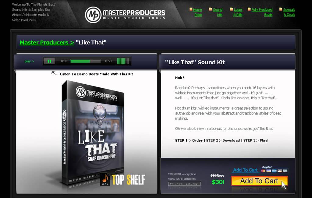 Like THAT - Sound Kits Beats Demo - MasterProducers.com