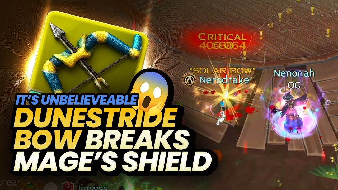 Duneveil gear: Breaks mage's shield with dunestride bow in PvP | Arcane Legends