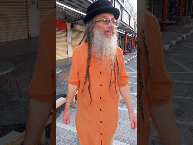 Closed shops and tripping hazards in Kuah on the island of Langkawi, Malaysia