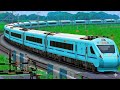 Train High Speed Crossing in Railway Gate | BUMPY RAILROAD | Train Simulator | Railwork | NTG GAMING