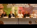 LEE V SAUNDERS FULL PRESS CONFERENCES WITH LIAM SMITH
