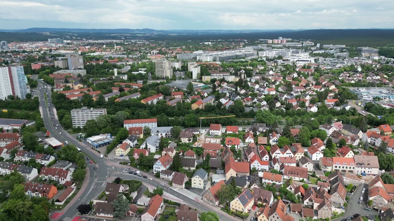 Erlangen, Überflug mit DJI Mavic Classic 4K