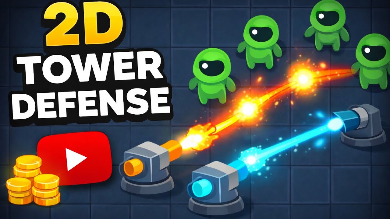 Create a 2D Tower Defense Game From Scratch | Beginner Friendly