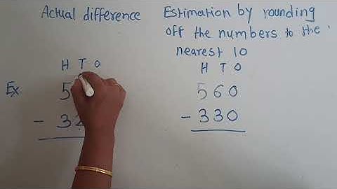 Grade-3 | Maths | Estimating the Difference |