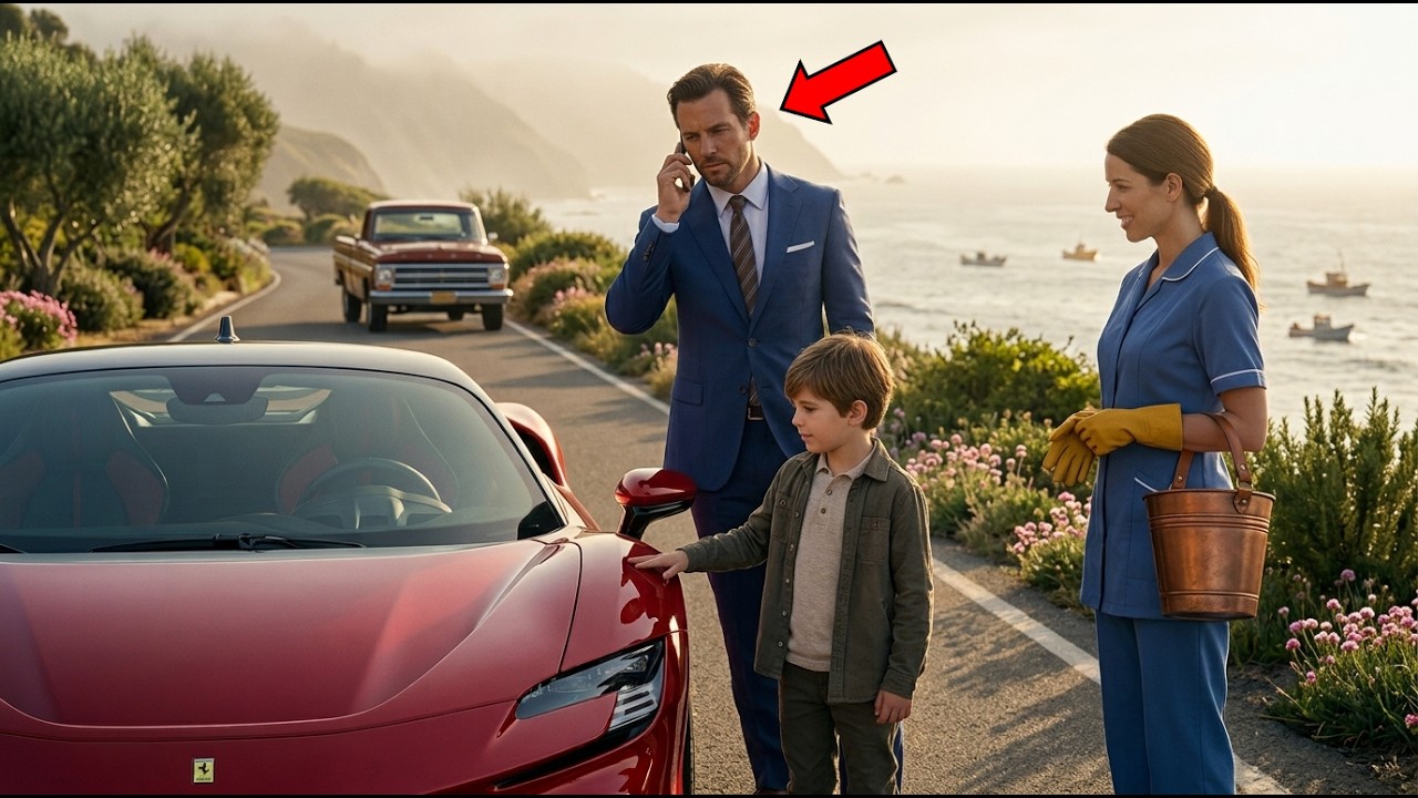 J'étais au bord d'une route déserte, ma Ferrari en panne, sans aucun signal sur mon téléphone, quand un garçon de quatre ans est apparu de nulle part. Il tenait une petite voiture rouge et m'a...