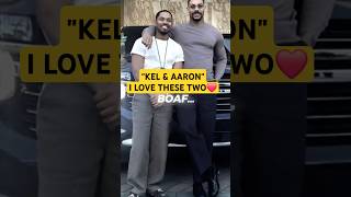 KEL & AARON "BOAF"😂 #kelvinharrisonjr #aaronpierre #brothers #edit #actors #friends #shorts #news