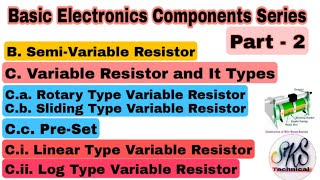 Electronics Components Part 2 - Semi Variable  Resistor & It Types | by SKS technical | in Nepali 