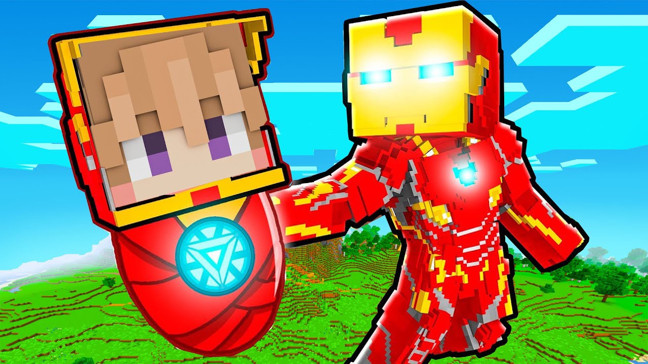 AKU DI ADOPSI OLEH IRON MAN DI MINECRAFT!!