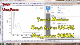 Tutorial membuat Grafik Spektrofotometer UV-Vis dengan software Origin Bagi Pemula screenshot 2