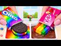 Mini Rainbow Oreo Cakes 🌈 KitKat Chocolate Decorating Ideas – Mini Treats | Tiny Cake World
