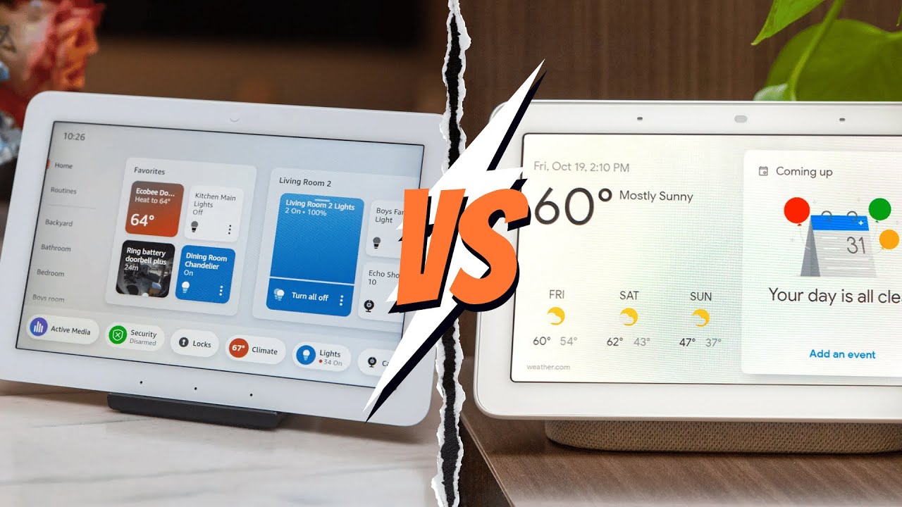 Amazon Echo Hub Vs Google Nest Hub: Who WINS? - YouTube